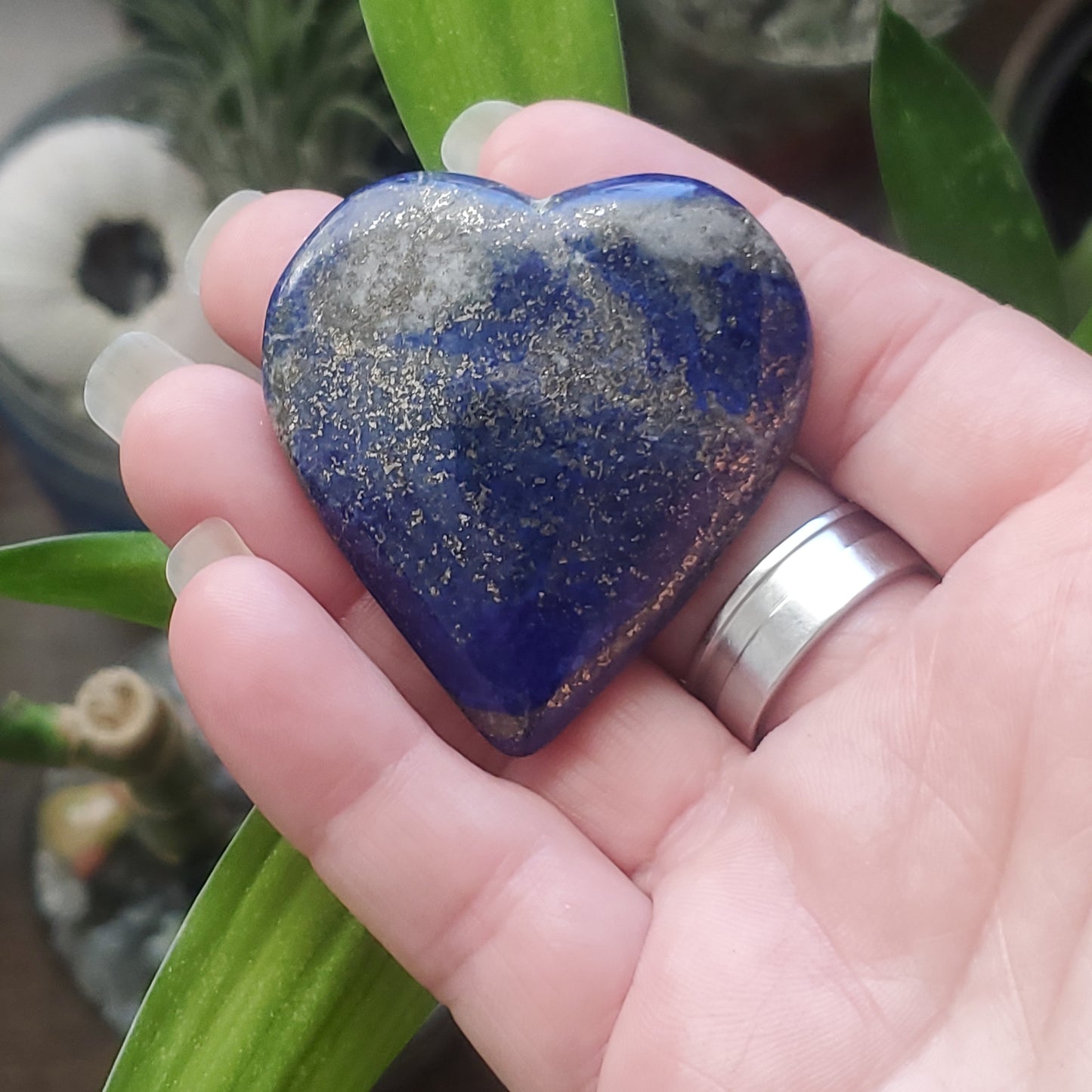 Lapis Lazuli Crystal Hearts/Lapis Lazuli Crystal - Healing Plants Miami
