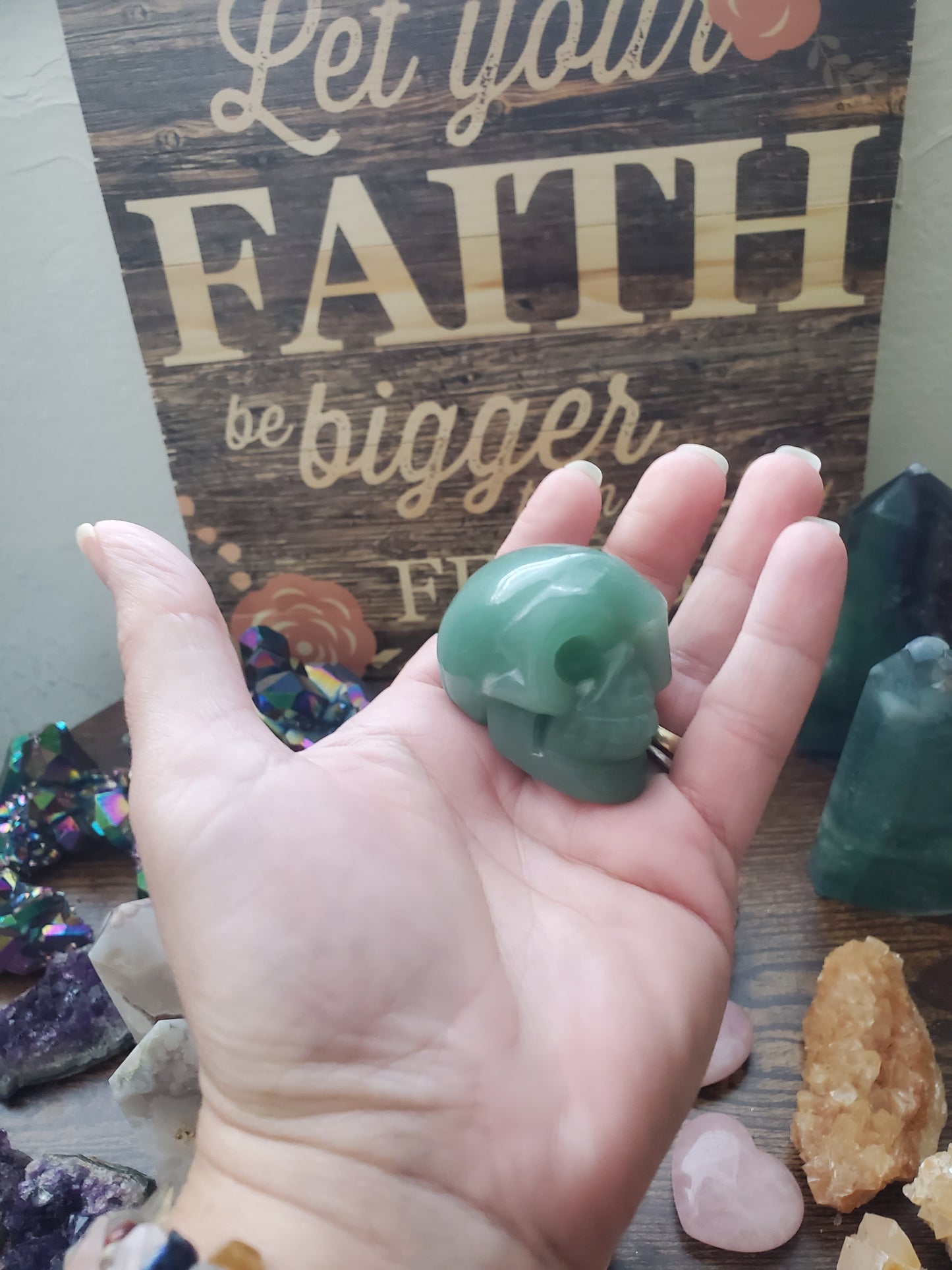 Mini Crystal Skulls/Unakite/Blood Stone/Green Aventurine/Rhodonite/Crystal Skull - Healing Plants Miami